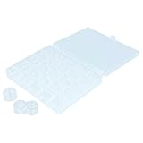 Pratica scatola con coperchio per conservare, smistare e trasportare 25 rocchetti da ricamo (i rocchetti in plastica sono inclusi)
