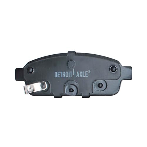 Image of Detroit Axle - Rear Brake Pads for Chevy Cruze Limited Orlando Sonic Trax Volt Buick Cascada Encore Verano Cadillac ELR Ceramic Brake Pads w /Hardware Replacement