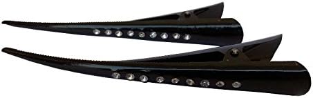 Pooja Trendz2 Pcs Black Color Metal Hair Clip Claw European Style Hair Clutcher.