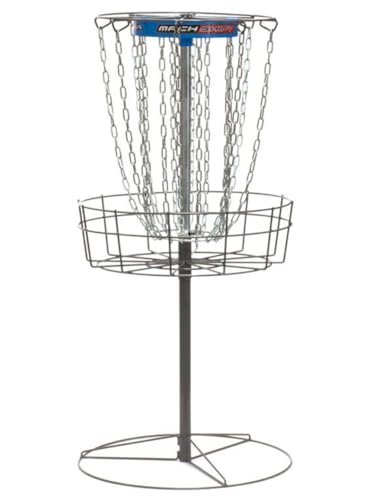 DGA Disc Golf Mach Shift 3-in-1 Portable Adjustable Disc Golf Basket Blue