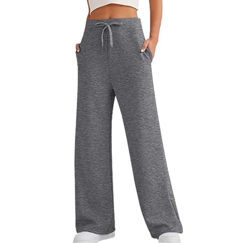 Pantalon large femme SHEKINI taille haute pantalon de jogging sport coton été