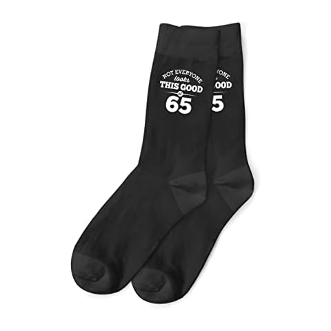 65th Birthday Gift Socks Men's Funny Present Keepsake for 65 Size 6 - 11 Cover