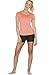 icyzone Workout Shirts Yoga Tops Activewear V-Neck T-Shirts for Women Running Fitness Sports Short Sleeve Tees (L, Charcoal/Lavender/Peach)