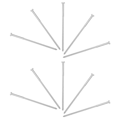Tornillos autorroscantes M8 MERRYHAPY de hierro con cabeza hexagonal grande y rosca gruesa