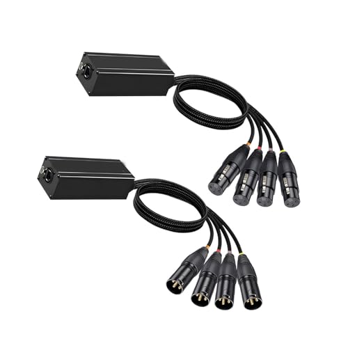 �v���~�A�� 4 �`�����l�� XLR �o�����X���o�G�N�X�e���_�[ RJ45 �l�b�g���[�N �A�_�v�^�[ �m�C�Y �L�����Z�����O�@�\�t���X�e�[�W�����@��