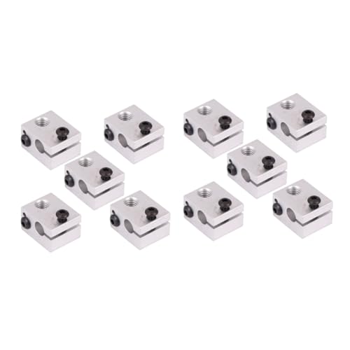 ULTECHNOVO 10 Pcs bloco alumínio aquecimento e3dv6 luz light jó bloco aquecedor extremidade quente b