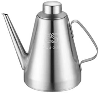 Housoutil Stainless Steel Olive Oil Dispenser Bottle for Oil Vinegar Soy Sauce, Leakproof Oil Pot Olive Oil Drizzler Can Kitchen Oil Container (500ML)
