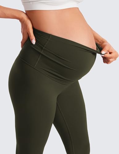 Image of CRZ YOGA Maternity Leggings 25 inch | Butterluxe, Extremely Soft, Gentle Compression, Yoga, Super High Rise, U-shaped Belly, Pregnancy and Postpartum