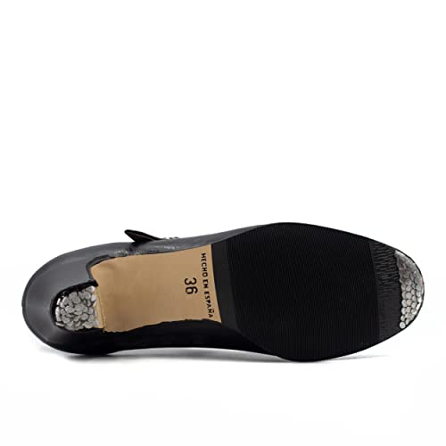 Women’s Flamenco Shoes with Nails, Beginner Folklorico Dance Shoe, 5cm Heel, Made in Spain4