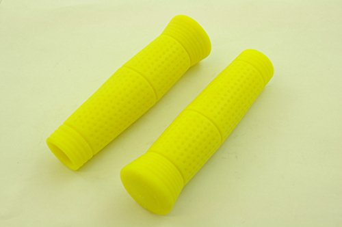 SMART NEON YELLOW PIMPLE BIKE CRUISER MTB CRUISER HANDLEBAR GRIPS