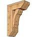 Ekena Millwork BKT0806X18X26OLY06SWR Olympic Slat Smooth Bracket w/Offset Brace, Western Red Cedar