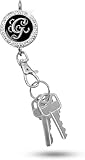 Women’s Bag Charm Key Finder, Car Keychain Hook, Cute Purse Organizer & Tote Bag Accessories, Gifts for Mom - Monogram G