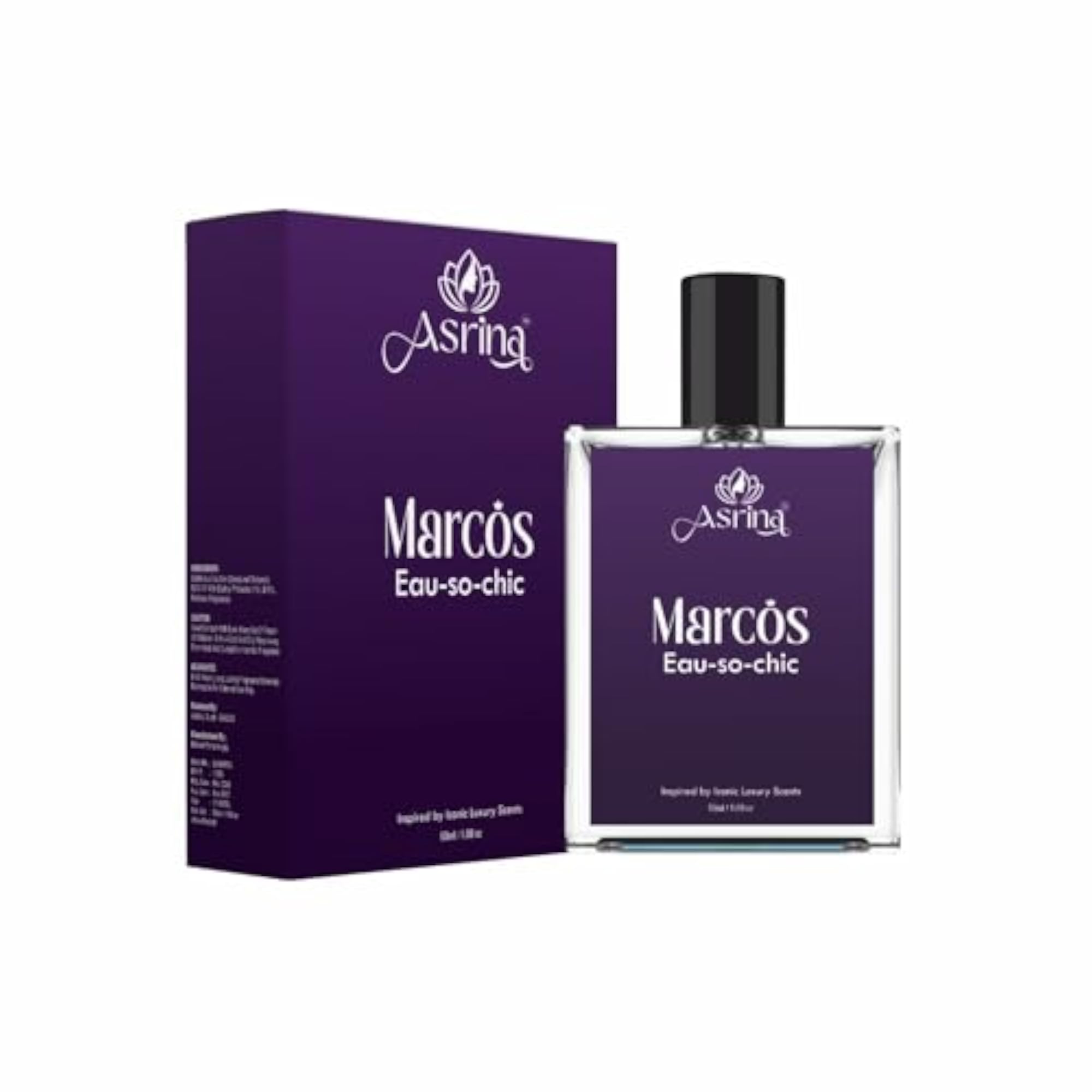 Marcos Eau So Chic Eau De Parfum for Men 50ml, Woody Fresh Scent