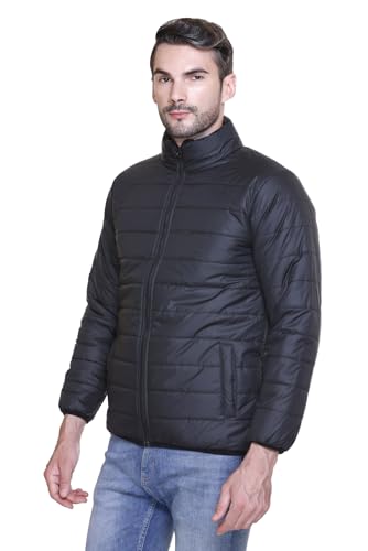 Image of Sanhok Mens Waterproof Premium Imported Polyester Trendy Lightweight Stylish Regular Fit Standard Length Full Sleeve Zipper Jacket for Winter Casual Wear
