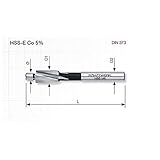 hochwertiges Material Kraftwerk 18340 Flachsenker HSS-E Co5 11 mm - M6