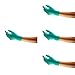 Produktbild Ansell TouchNTuff 92-600 Einweg-Nitrilhandschuhe, Schutz bei Mechanik-,Industriel- und Chemikalienarbeiten,Lebensmitteln, Einmal-Handschuhe Puderfrei und Latexfrei,Grün, M (100 Handschuhe),4er Packung