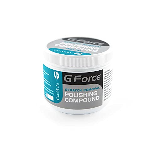 Polishing Compound and Gforce Backer Pads, 5 inch Combo - Windshield Repair Kit