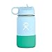 Price comparison product image Hydro Flask 12 oz Kids Sippy Double Wall Vacuum Insulated Stainless Steel Sports Water Bottle in Frost, Wide Mouth with BPA Free Straw Lid and Silicone Boot