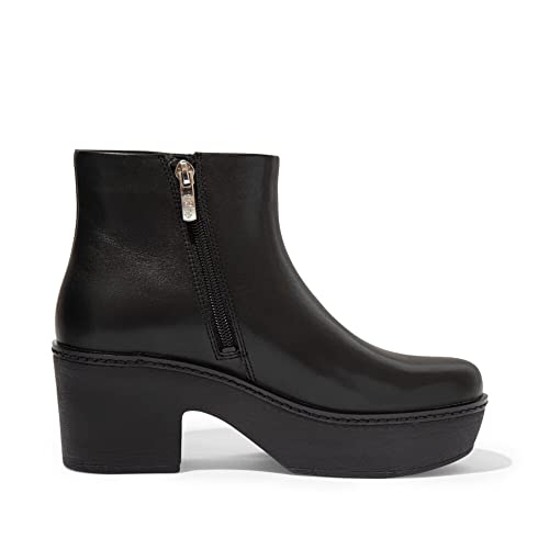 Fitflop Women's Pilar Leather Ankle Boots, All Black-8.5 #TOP5
