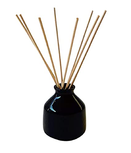 Image of Mkd2 Rise Ceramic Reed Diffuser Pot I Empty Aroma Pot - Set of 3 (Blue, Red & Black) for Home Fragrance