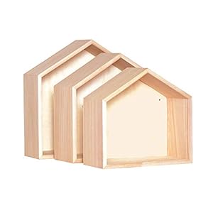 Artemio Houten vloeren, beige, 3 stuks, 30 x 10 x 30 cm; 27 x 26,5 x 10 cm; 24 x 22,5 x 10 cm.