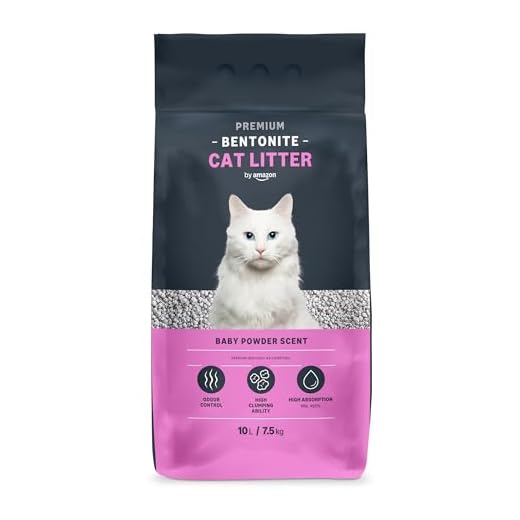 Amazon-Marke: Lifelong Bentonite klumpendes Baby Puder Duft Katzenstreu, 10L, 1er-Pack