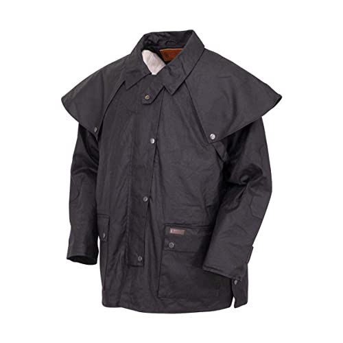 Image of Outback Trading Company Unisex 5008 Bush Ranger Waterproof Breathable Long Sleeve Oilskin Cotton Western Duster Jacket