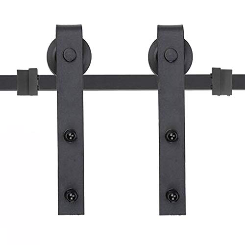 LeMeiZhiJia - Sistema de puerta corredera, incluye riel y accesorio para puerta corredera de cocina, puerta de granero, puerta de estudio