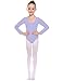 Hawiton Maillot de Gimnasia Ritmica niña 2-12 Años,algodón Elástico de Ballet Body...