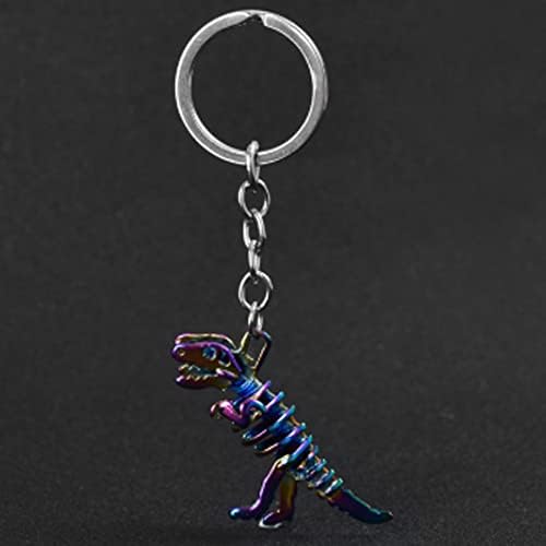 Stainless Steel Dinosaur Pendant Keychain Durable & Unique Keyring Ideal for Dino Lovers, Collectors Stylish Accessory for Keys & Bags - Image 7