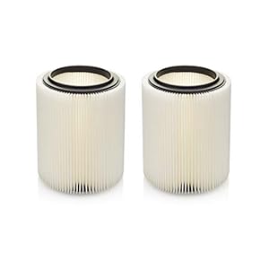 Replacement Filter for Craftsman and Ridgid Shop Vacs Part # 9-17816 & Part # VF4000, 2 Pack, Original Filter Replacement Filter for Craftsman and Ridgid Shop Vacs Part 9 17816 Part VF4000 2 Pack Original Filter