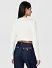 Woman's Iconic Logoband Long Sleeve Crew Neck T-Shirt White S Regular FIT #3