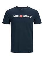 JACK & JONES Herren JJECORP Logo Tee SS Crew Neck, White/2-PACK W. Navy Blazer/RE, S – Ansicht 9