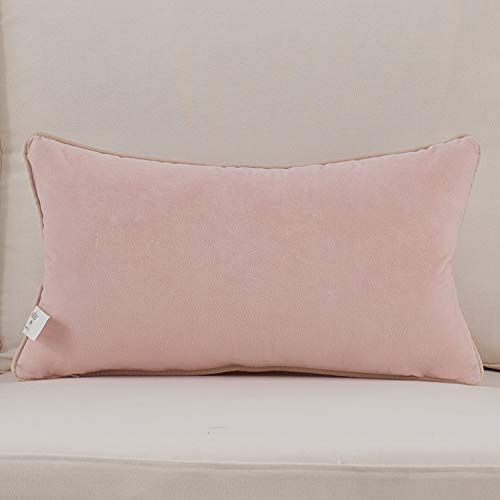 Avigers 12 X 20 Inch Pink Gold Leather Striped Lines Velvet Cushion Case Luxury Modern Throw Pillow Cover Decorative Pillow For Couch Living Room Bedroom Car #TOP1
