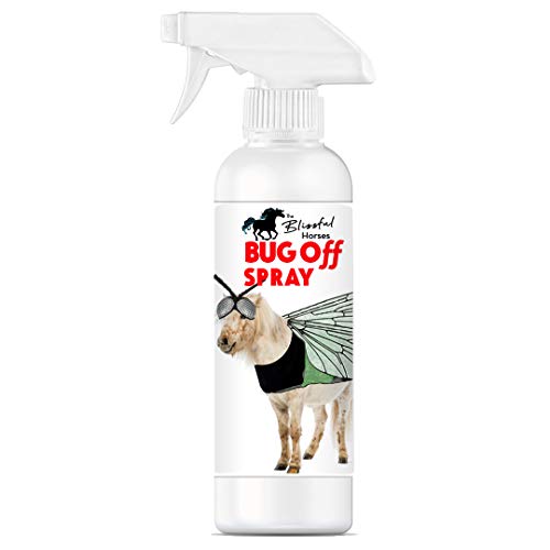 The Blissful Dog Horses Bug Off Spray All Natural Bug Repellent for Your Horse, 16-Ounce