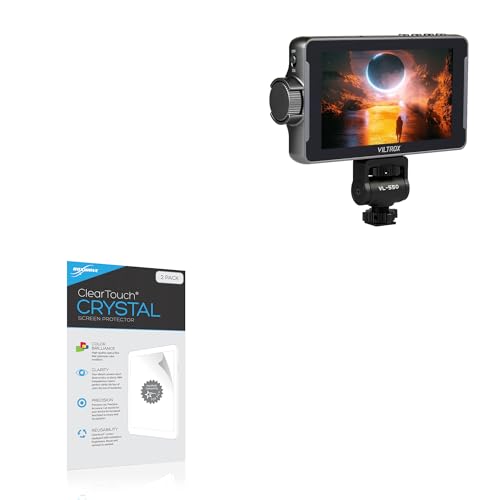 Image of BoxWave Screen Protector Compatible with Viltrox DC-550 Pro (5.5 in) - ClearTouch Crystal (2-Pack), HD Film Skin - Shields from Scratches