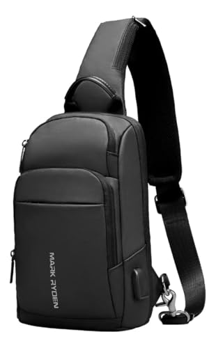 Bolsa Tiracolo Masculina Pochete Transversal Ombro Shoulder Bag Com Porta Usb Modelo Urban Chic Mark Ryden