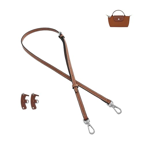 Image of D.DUO Leather bag strap，Mini bag leather shoulder strap，For Longchamp leather wallet strap replacement conversion kit