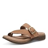 Eastland Women's Tahiti Thong Sandal, Olive, 6