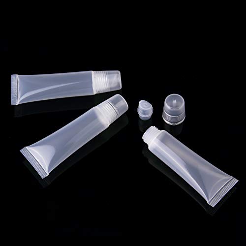 sansheng50PCS 10ML Empty Tubes Lip empty lip gloss containers for Lip Gloss Balm Cosmetic, Mini Containers Empty