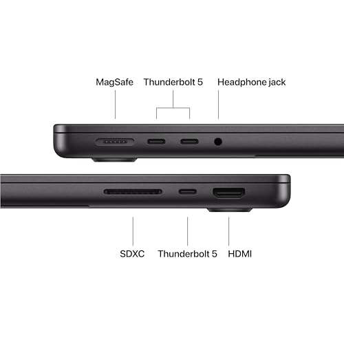 Image of (CTO) Apple 14-inch MacBook Pro: M5 Pro chip w 18-core CPU - 20-core GPU, 48GB, 4TB, Space Black, 96W - Z1ML0005E - (2026)