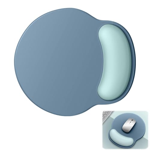 Tapis de souris avec coussin en gel, tapis de souris avec repose-main, tapis de souris épais, tapis de souris en gel pour toutes les souris, ordinateur...
