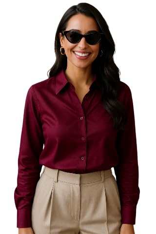 Women Solid Formal/Casual Button Down Shirt-image-28