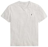 ralph lauren v ausschnitt t shirt herren V-Ausschnitt Kurze Ärmel POLO RALPH LAUREN Herren-T-Shirt, V-Ausschnitt, klassische Passform, Ralph Lauren Grey Heather, Mittel