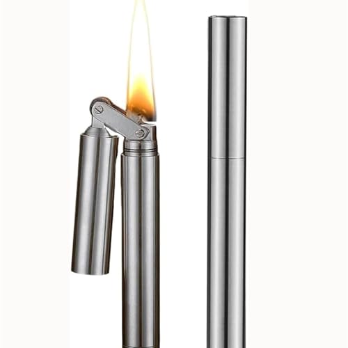 Encendedor de queroseno recargable de metal resistente para usar en interiores 2