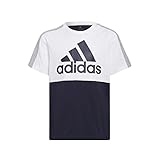 adidas Boy's B CB Logo Tee T-Shirt, Legend Ink/White/medium Grey Heather, 1516
