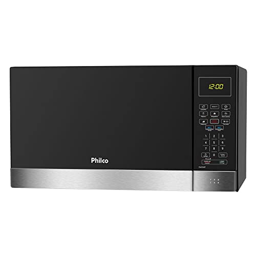 Micro-ondas Philco PMO26IP 26 Litros com Menu Fit Preto com Inox - 110v