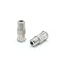 THE CIMPLE CO Coaxial Cable Push on Connector for Tight Corners and Hard to Reach areas – F Type Adapter for Coax Cable and Wall Plates (4 Pack)