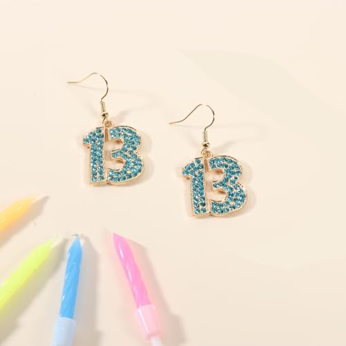 Birthday Earrings for Women Teen, Handmade Happy Birthday Drop Dangle Earrings, Celebration Birthday Party Gifts for Daughter Niece Bestie Friend3