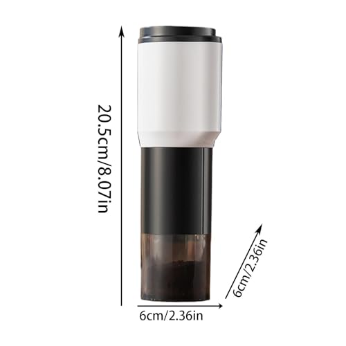 Burr Coffee Mill - Rechargeable Coffee Crusher, Compact Coffee Bean Grinder | USB Charging portHandheld Coffee Grinding Machine, Travel-Friendly espreso & Drip Coffee Maker for Home, ofice & Camping - Image 7